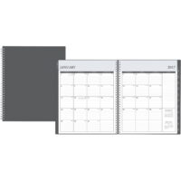 Blue Sky Enterprise Black 8' x 10' Monthly Planner, 2017