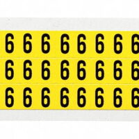 Brady Number Label,9,1/2in.Hx11/32in.W,Vinyl  3410-9