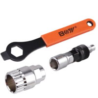 Lixada Bike Crank Extractor Puller Bottom Bracket Remover with 16mm Spanner Wrench Bicycle Crank Removal Tool Bike Tool Kit