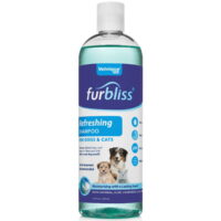 Furbliss Refreshing Dog & Cat Pet Shampoo with Essential Oils - No Wet Dog Smell, Tear Free (16oz)