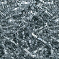 Crinkle Cut Paper Shred Filler (4 oz) for Gift Wrapping & Basket Filling - Silver Metallic| MagicWater Supply