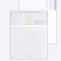 Compuchecks 50 High security Blank Check Top - Purple Mazed - Computer Voucher Checks Compatible with QuickBooks And Any laser Or Inkjet Printer