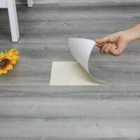 Peel and Stick Floor Tile 35in6in Grey Wood Grain Self Adhesive and Waterproof for Transfer Bathroom, Kitchen, Living Room10 PCS