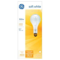 GE 300-Watt Clear Light Bulb 1 Pack