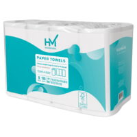 Highmark® 3-Ply Tear-A-Size Kitchen Paper Towels, White, 11' x 5', 110 Towels Per Roll, Pack Of 8 Rolls