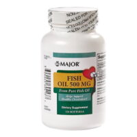 Major Fish Oil, Omega-3, 500 mg. (Bottle of 130 Softgels)