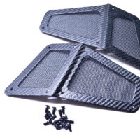 Fire And Ice 13PCFTSH Carbon Fiber Top Side Hood Vent Kit NOS
