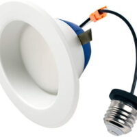 Cree Lighting CR-T 4 inch LED Retrofit Downlight 75W Equivalent, 790 lumens, Dimmable, Bright White 3000K, 50,000 hour rated life | 1-Pack