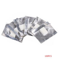 Machinehome Best Choice 100pcs Aluminum Foil Wraps Cotton Pad Nail Art Soak Off Remover Gel Polish Acrylic Removal Tools