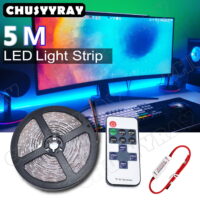 Gaming Computer Desk LED Lights - Office / Home Accent Lighting Remote Control Blue LED Light