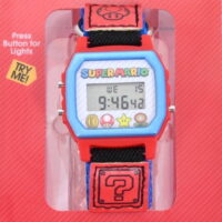Nintendo 'Super Mario Bros' Unisex Child LCD Watch with Velcro Nylon Strap - GSM4160WM