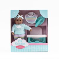Madame Alexander 8 inch Dark Skin Tone Baby Doll Feeding Set