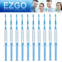 EZGO 10PC 3cc Teeth Whitening Gel, 35% Carbamide Peroxide Gels Tooth Whitener Kit