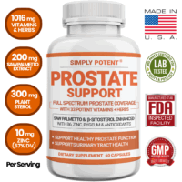 Prostate Support Supplement for Men, 60 Capsules w/Saw Palmetto & Beta-Sitosterol, 33 Herbs to Reduce Frequent Urination, Hair Loss, DHT - Improve Libido & Sleep