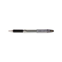 Jimnie Stick Gel Pen Medium 0.7mm, Black Ink, Smoke Barrel, Dozen