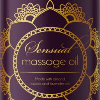Aromatherapy Sensual Massage Oil for Couples - Lavender Massage Oil for Intimacy with Essential Almond Body Oils for Dry Skin Care - Lavender Massage Oils for Massage Therapy, 8 fl oz