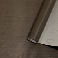GC30020 Dark Walnut Embossed Wood Contact Paper Brown Shelf Liner Peel and Stick 17,7' wide x 16.3 ft long Matte finish