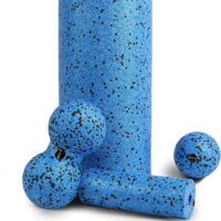 4pcs High-Density Round Foam Roller For Exercise Light Blue Set