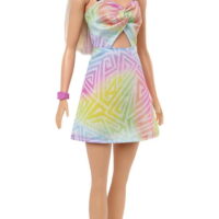 Barbie Fashionistas Doll #190, Purple Hair Streaks, Romper Dress, 3 to 8 Years Old