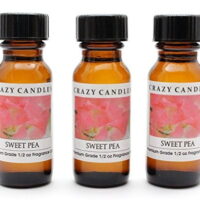 Sweet Pea 3 Bottles 1/2 FL Oz Each 15ml Premium Grade Scented Fragrance Oil by Crazy Candles