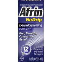 Afrin No Drip 12 Hour Nasal Decongestant Pump Mist - 15 mL