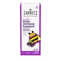 Zarbee's Kid’s Daily Immune Support* Syrup with Real Elderberry, Vitamin C, & Zinc, 4 fl. oz