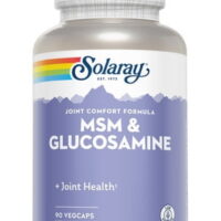 solaray msm and glucosamine capsules, 90 count