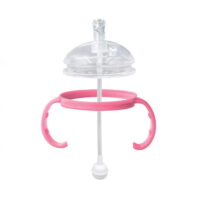 Straw Sippy Cup Transitional Nipple Kit for Comotomo Baby Bottles, 5 oz and 8 oz