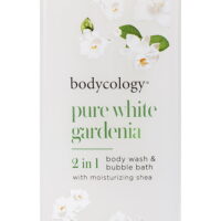Bodycology Pure White Gardenia 2 in 1 Moisturizing Body Wash and Bubble Bath, 16 fl oz