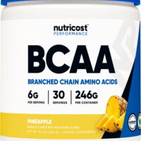 Nutricost BCAA Powder - 2:1:1, (Pineapple) 30 Servings