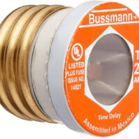 Bussmann BP/TL-20 20 Amp Time Delay, Loaded Link Edison Base Plug Fuse, 125V UL Listed Carded, 1 Blister pack of 3 fuses