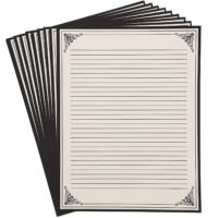 Vintage Stationery Writing Paper, Letter Size (Cream, 8.5 x 11 In, 48 Sheets)
