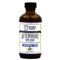 Taconic Shave, Natural Aftershave Splash 4oz, Lavender Lime - All-Natural Ingredients