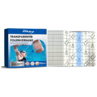 Waterproof Bandages - Large Bandages for Wound Care, Tattoos, Post Surgical - Changes Color When Wet (4x4) - 20Count