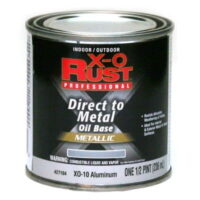 XO Rust Premium Oil Base Paint, Gloss, Aluminum, Interior/Exterior, 1/2-Pt
