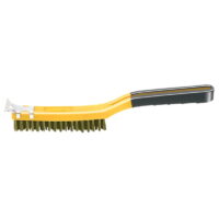 Allway  14 in. L Brass  Wire Brush with Scraper