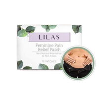 LILAS Pain Relief Patch (10 Pack) - Natural Relief for Menstrual Period Cramps | Designed for PMS & Endometriosis Pain Relief | Plant Based Cooling Patches