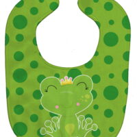 Caroline's Treasures Baby Bib, Frog Prince, Green