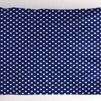 Retro Pillow Sham Pattern with White Polka Dots on a Sailor Navy Dark Blue Background Vintage Tile, Decorative Standard Queen Size Printed Pillowcase, 30 X 20 Inches, White Navy Blue, by Ambesonne