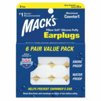Mack's Pillow Soft Silicone Earplugs 6 Pairs