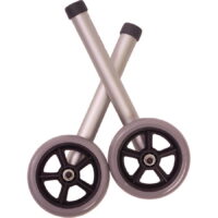 Essential Medical Supply Universal Fit 5' Fixed Walker Wheels