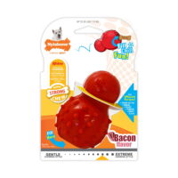 Nylabone Strong Chew Cone Stuffable Chew Toy for Dogs Cone Bacon Small/Regular (1 Count)