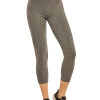 Women & Plus Soft Cotton Active Stretch Capri Length Lightweight Leggings : Charcoal (Capri Length), 3X