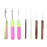 7x Dreadlocks Tool Set Latch Hook Crochet Hook Hair Locking Tool for Braid Craft