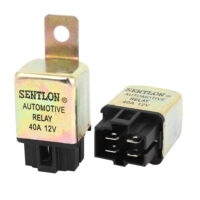 2 x 40A DC 12V Coil 1NO SPST 4 Pin Vehicle Automotive Car Power Relay