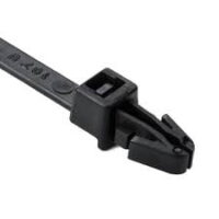 8' 50lb Black Push Mount Cable Ties 100/bag Part # PM8-50-0C-NW
