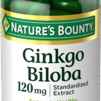 Nature's Bounty Ginkgo Biloba Pills, 120 mg, 100 Count