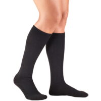 Truform Women's Socks, Cushion Foot, Active Casual Style: 15-20 mmHg, Black, Large