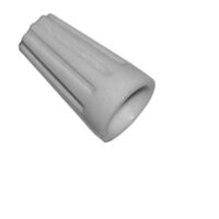 Screw-ON Wire CONNECTORS Vinyl (Grey) 22-18 Gauge -75PK