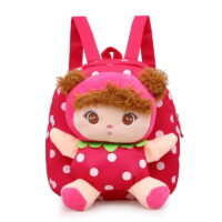 Toddler Backpacks, Preschool Backpacks, Plush Doll Travel Bags, Cartoon Backpacks 2--6 Years Old Boys and Girls Gifts (Watermelon Red)